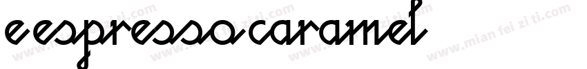 e Espresso Caramel字体转换
